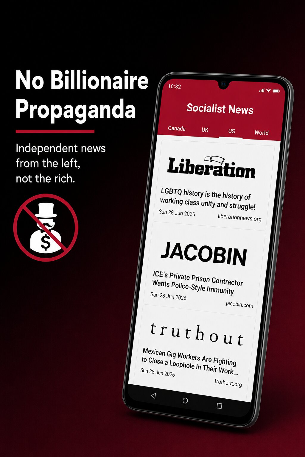 no billionaire propaganda